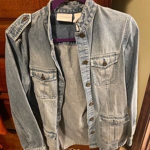 Liz Claiborne long denim jacket